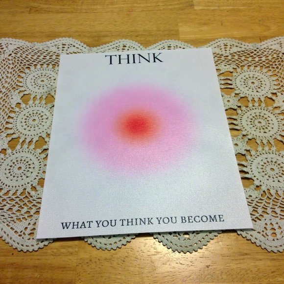 Positive Vibes aura prints on synthetic canvas feel fabric - Picture 5 of 9